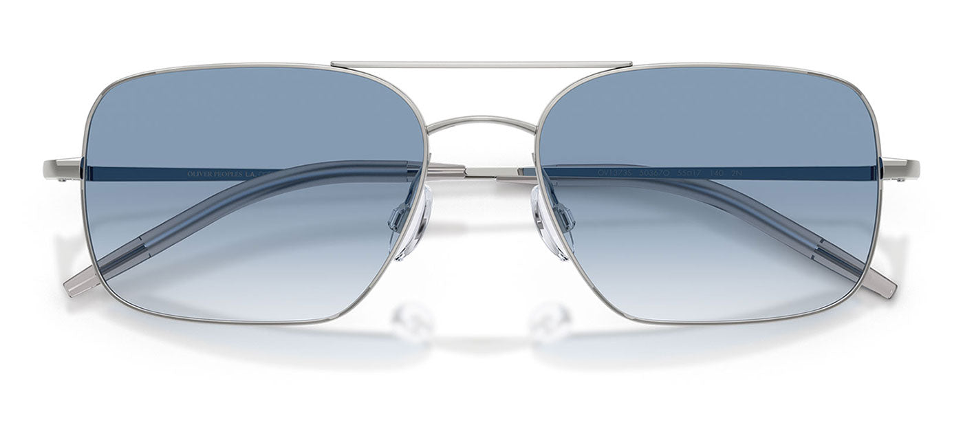 Oliver Peoples OV1373S Victory II Sunglasses - Silver / Ocean Gradient