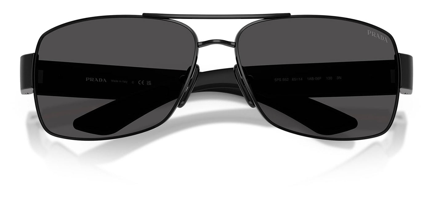 Prada Linea Rossa PS B52S Sunglasses - Black / Dark Grey