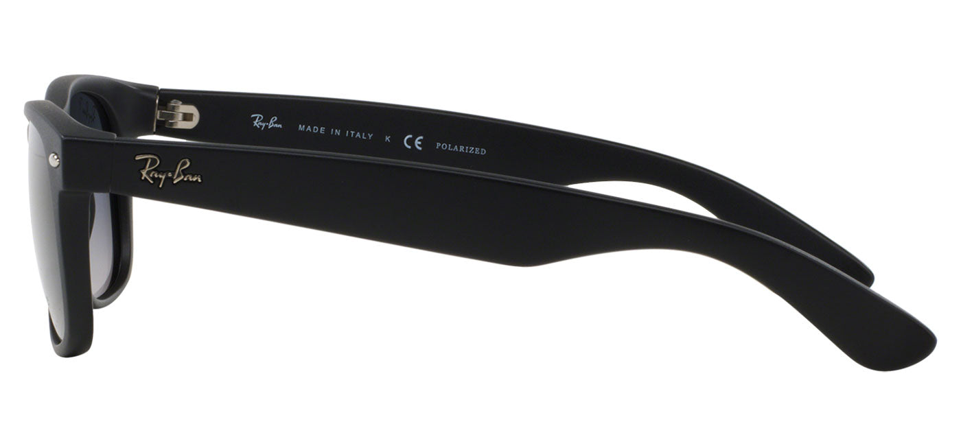 Ray-Ban RB2132 New Wayfarer Sunglasses - Matte Black / Blue-Grey Gradient Polarised