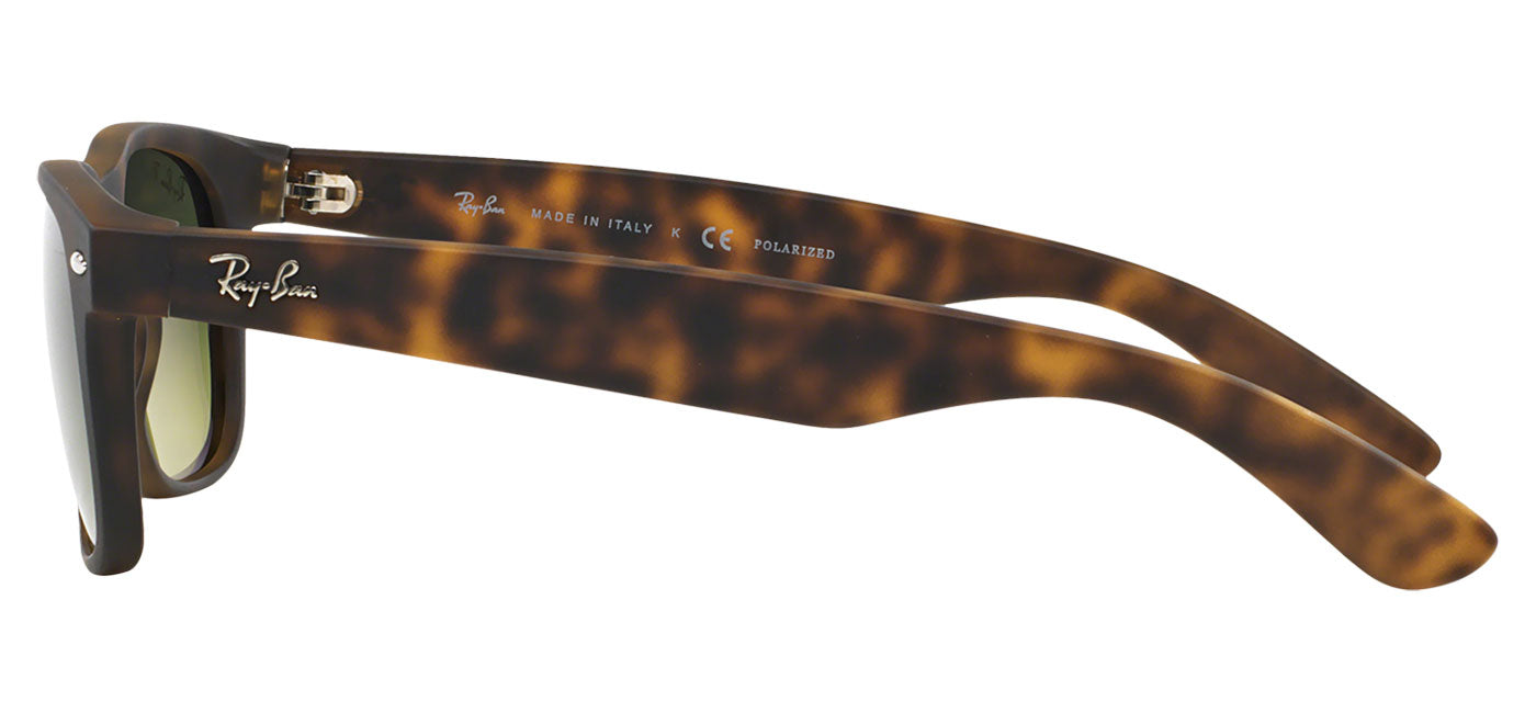 Ray-Ban RB2132 New Wayfarer Sunglasses - Matte Tortoise / Blue-Green Gradient Polarised