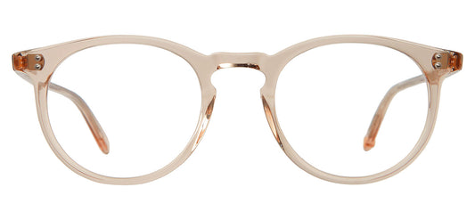 Garrett Leight Carlton Glasses - Bio Beige Crystal