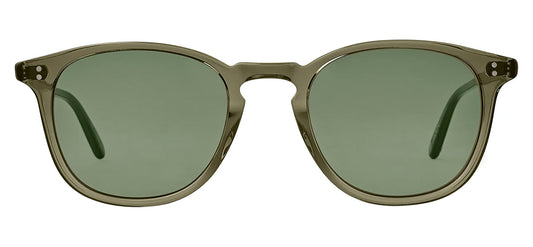 Garrett Leight Kinney Sunglasses - Bio Deep Olive / Semi-Flat Pure G15