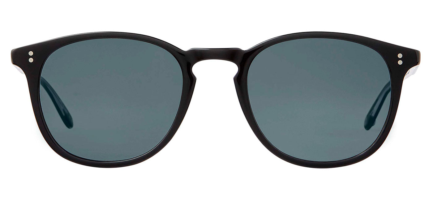 Garrett Leight Kinney Sunglasses - Black / Pure Blue Smoke