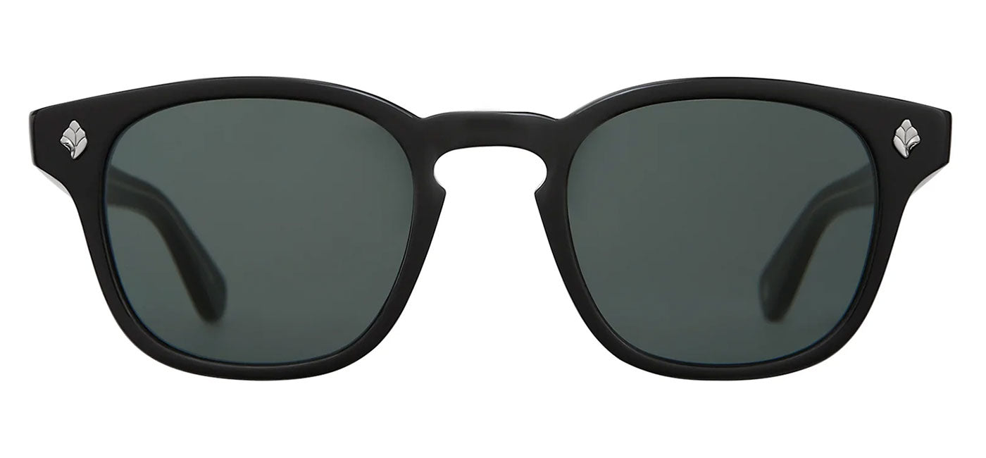 Garrett Leight Ace Sunglasses - Black / Semi-Flat Blue Smoke