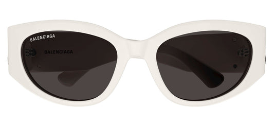 Balenciaga BB0324SK Sunglasses - White / Grey