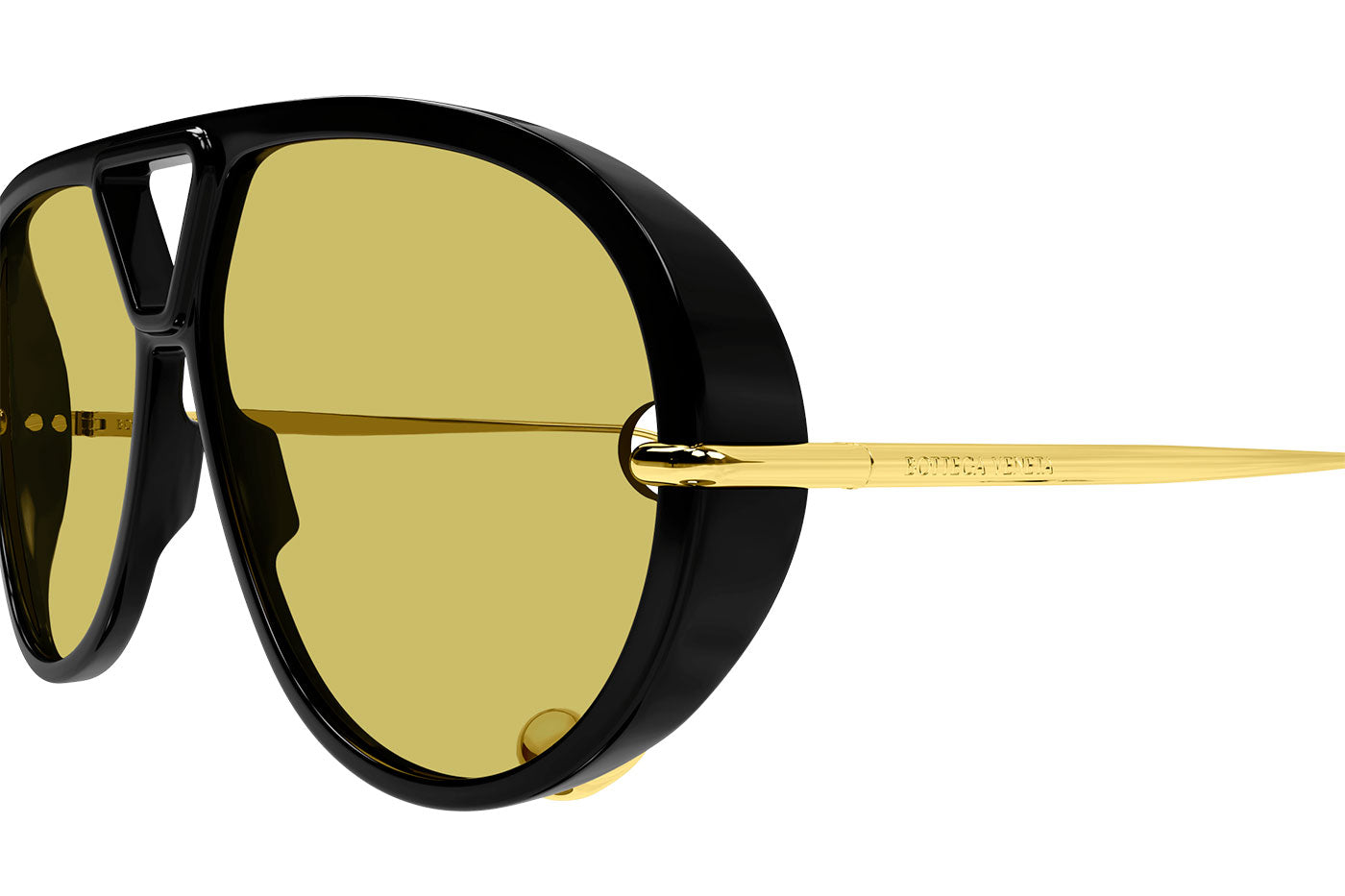 Bottega Veneta BV1273S Sunglasses - Black / Yellow
