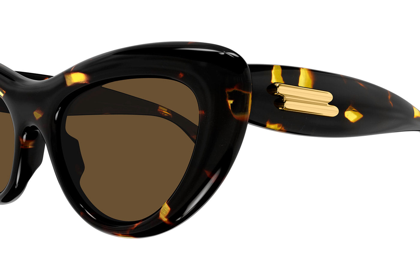 Bottega Veneta BV1282S Sunglasses - Havana / Brown