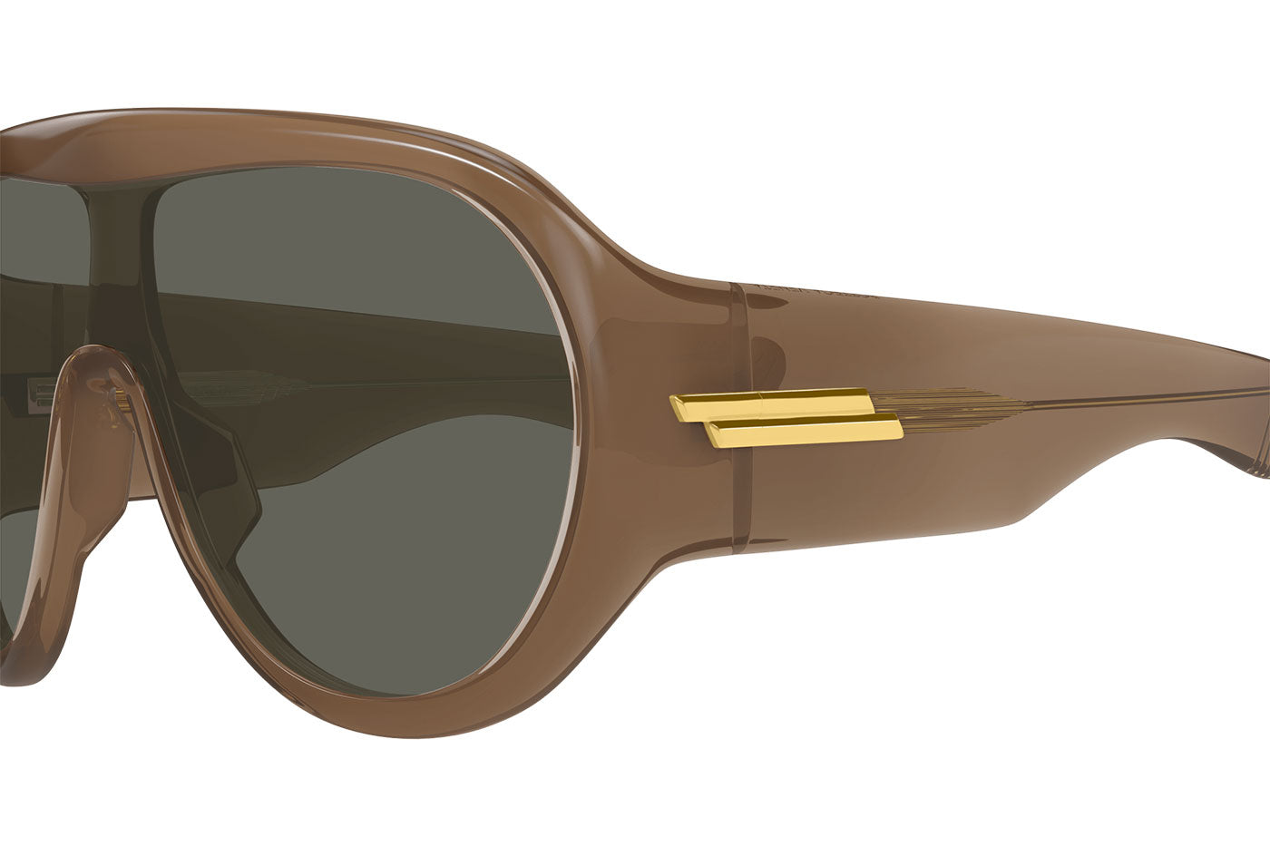 Bottega Veneta BV1345S Sunglasses - Brown / Grey