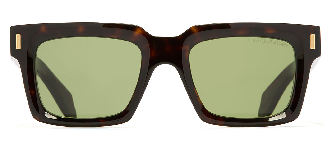 Cutler and Gross 9386 Sunglasses - Dark Havana / Green