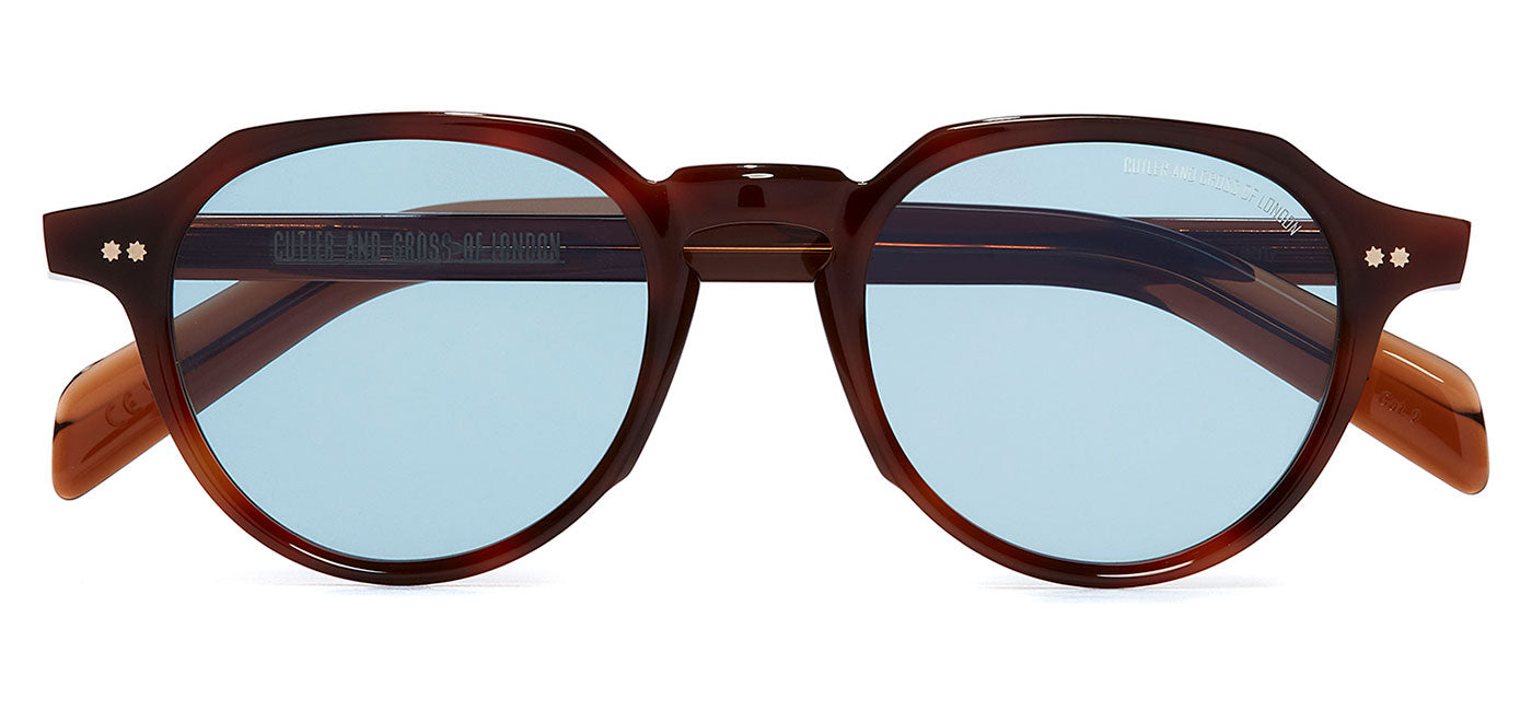 Cutler and Gross GR06 Sunglasses - Vintage Sunburst / Light Blue
