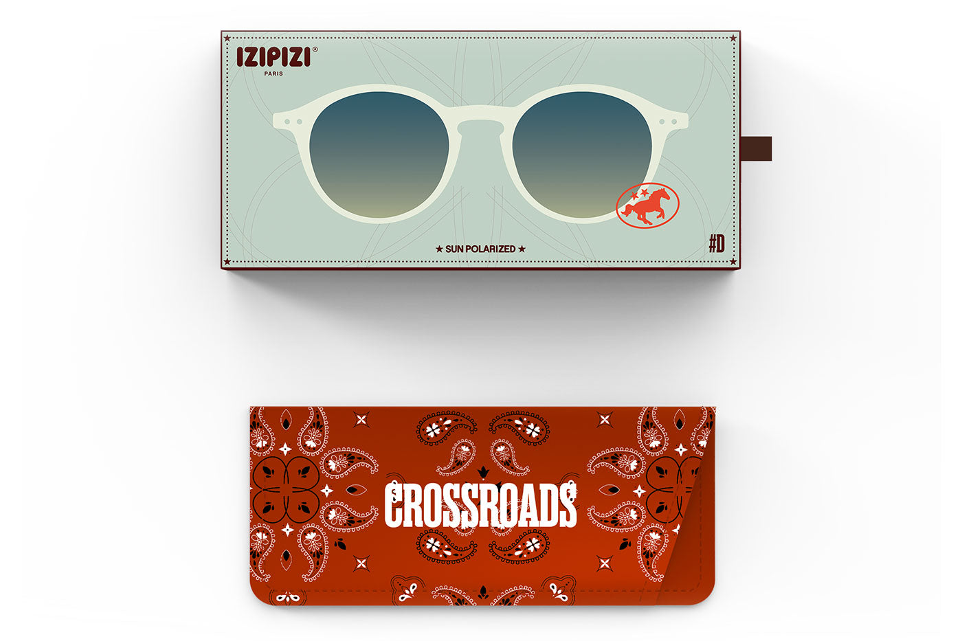 IZIPIZI #D Sunglasses - Crossroads Green Fields / Green Polarised