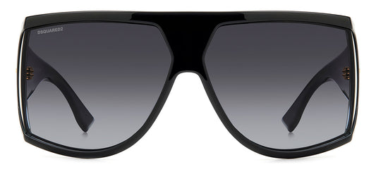 DSQUARED2 0124/S Sunglasses - Black / Dark Grey Gradient