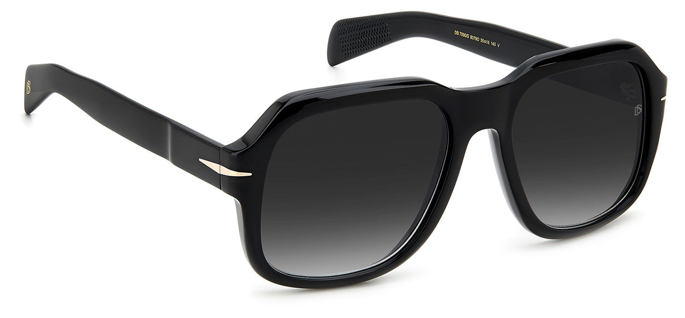 David Beckham DB7090/S Sunglasses - Black / Dark Grey Gradient