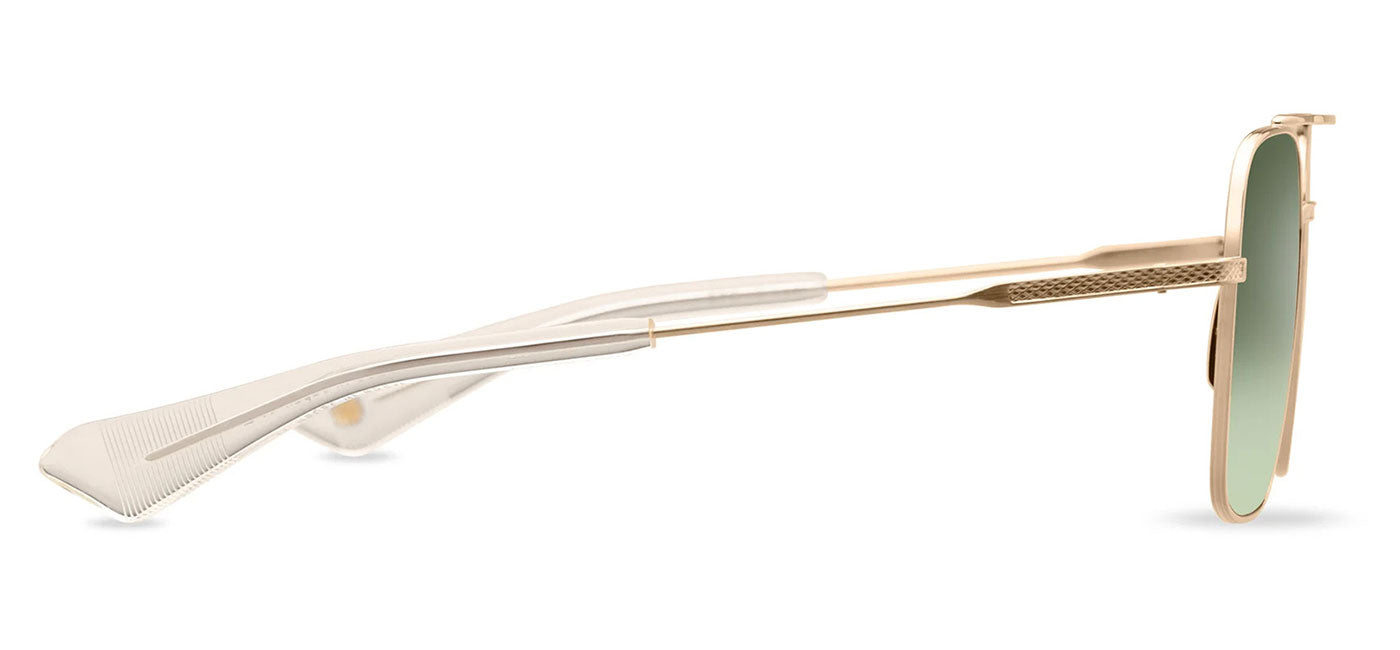 DITA Flight-Seven Sunglasses - Brushed White Gold / Dark Green to Clear Gradient