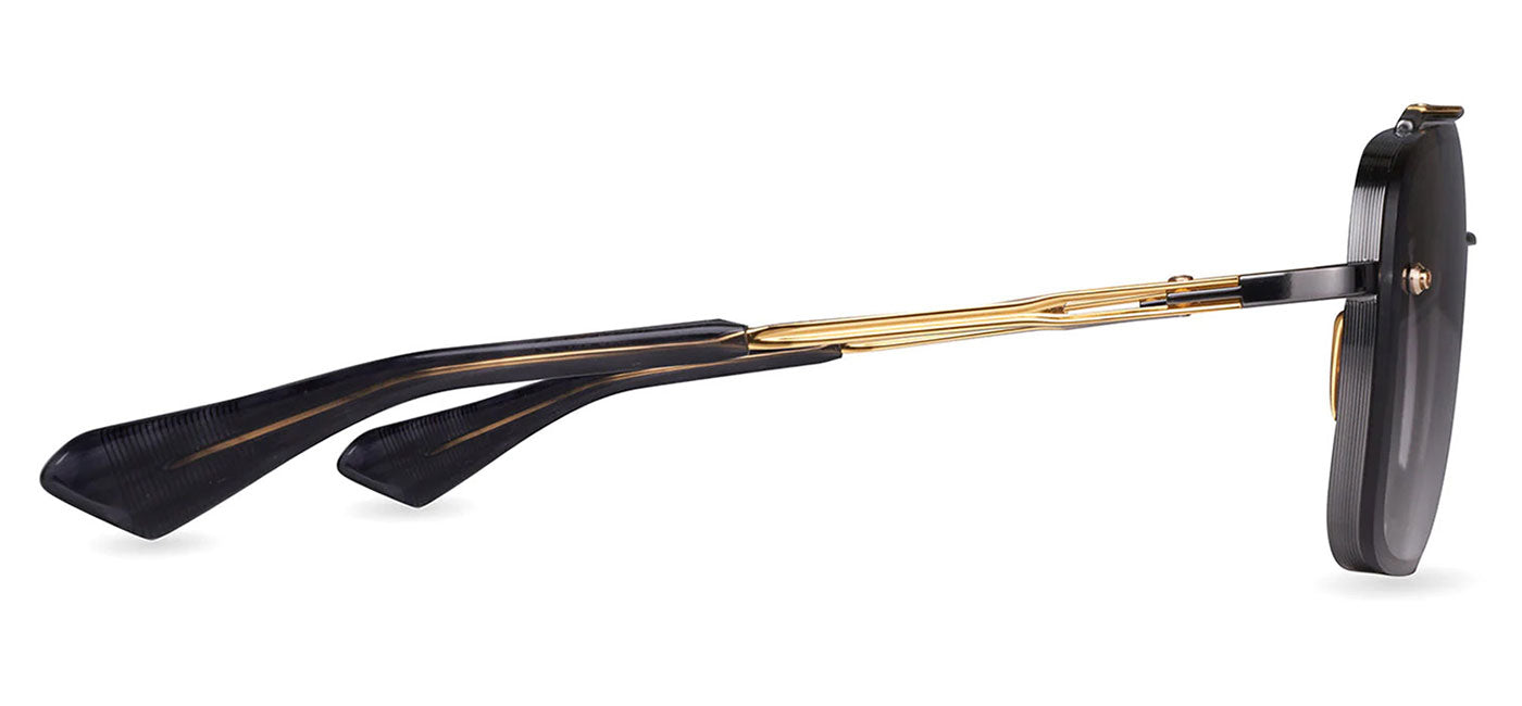 DITA Mach-Six Sunglasses - Black Rhodium and Yellow Gold / Dark Grey to Clear Gradient