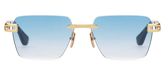 DITA Meta-Evo One Sunglasses - Yellow Gold and Arctic Swirl / Turquoise to Clear Gradient
