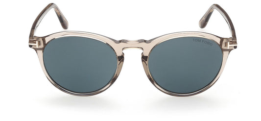 Tom Ford FT0904 Aurele Sunglasses - Shiny Beige / Blue