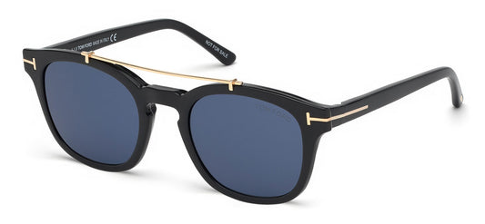 Tom Ford FT5532-B Glasses - Shiny Black & Clip-On (Shiny Black / Blue)