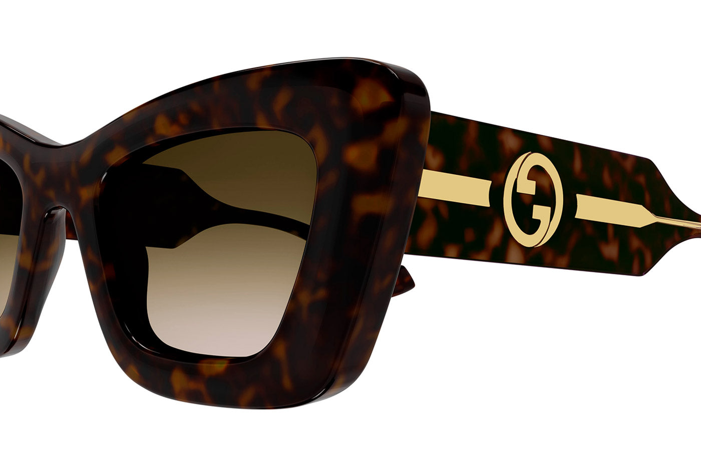 Gucci GG1552S Sunglasses - Havana / Brown Gradient