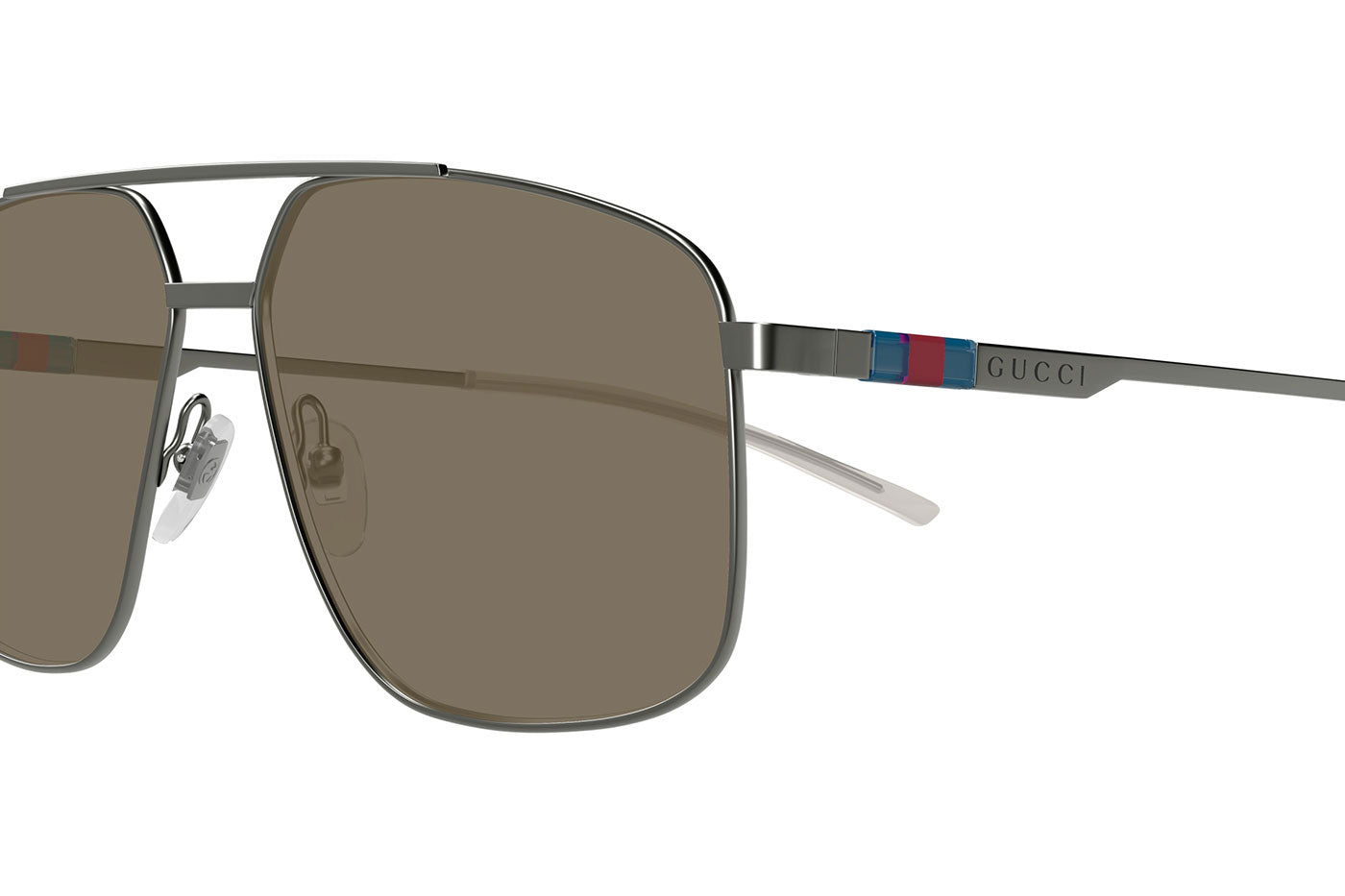 Gucci GG1676S Sunglasses - Ruthenium / Brown