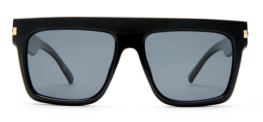 Le Specs Offside + Sunglasses - Black / Smoke Mono Polarised