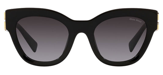 Miu Miu MU 01YS Sunglasses - Black / Grey Gradient