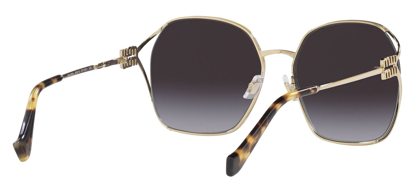 Miu Miu MU 52WS Sunglasses - Pale Gold / Grey Gradient