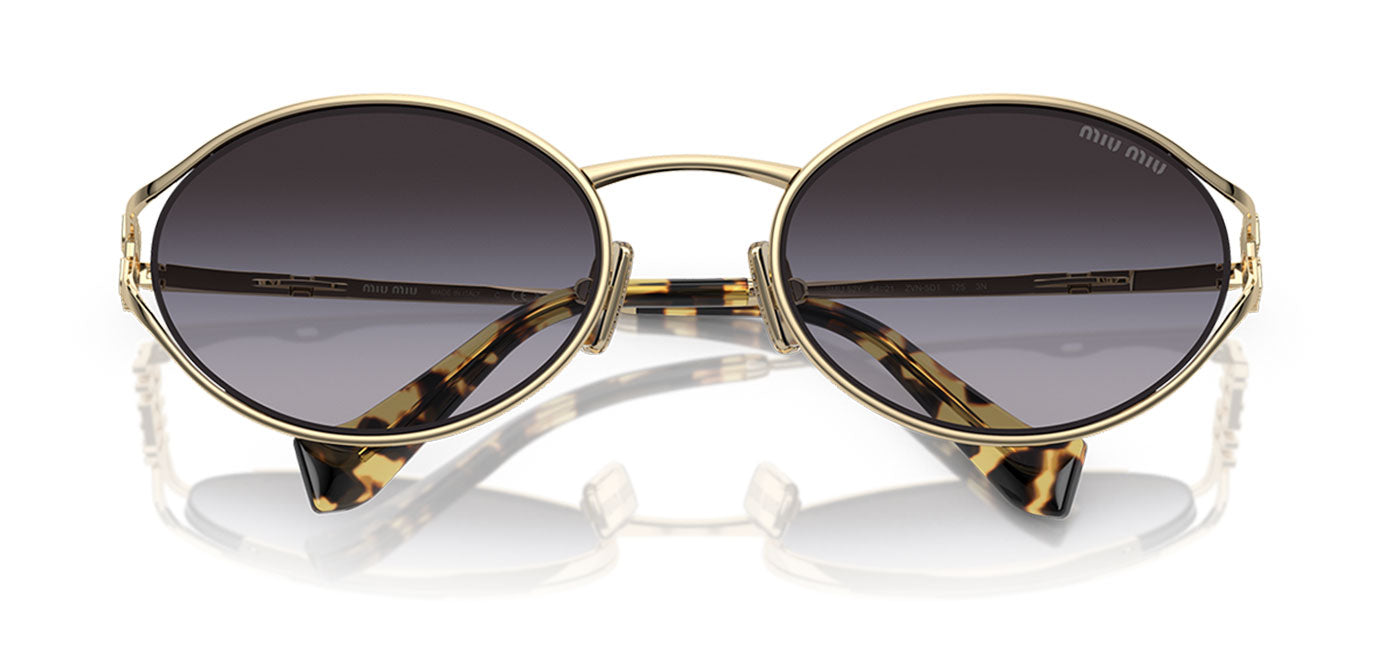 Miu Miu MU 52YS Sunglasses - Pale Gold / Grey Gradient