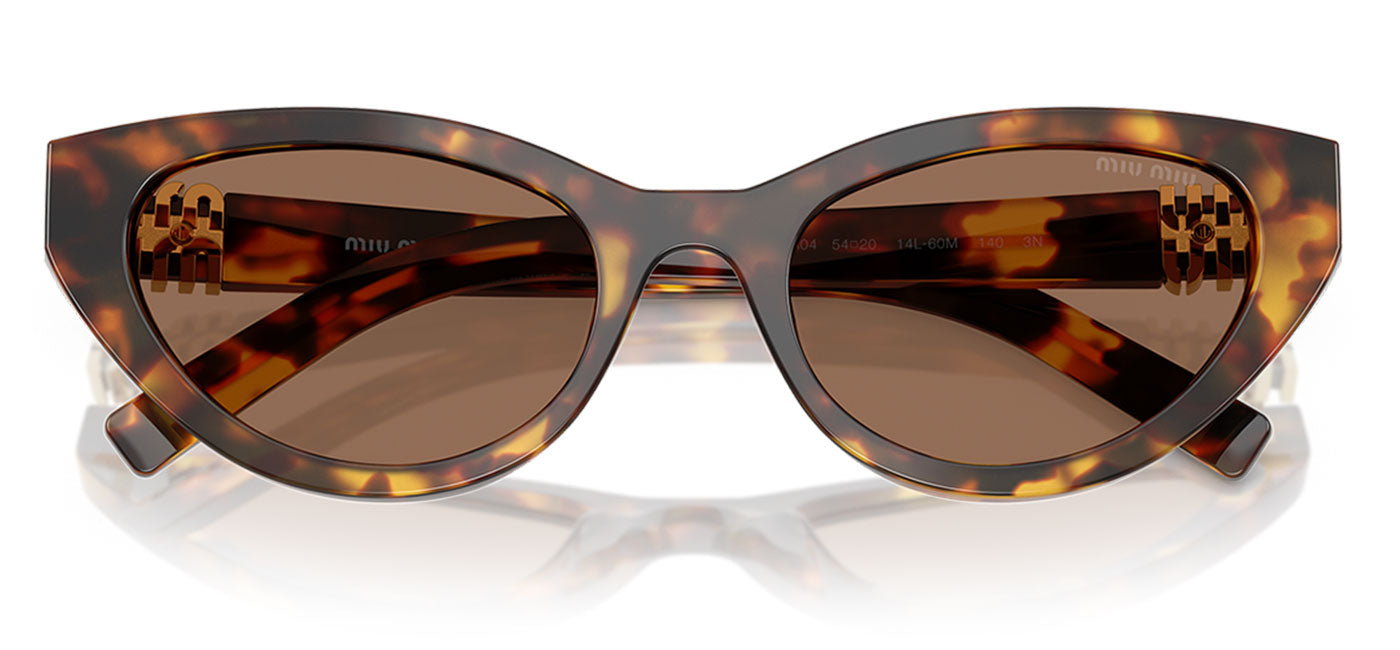 Miu Miu MU A04S Sunglasses - Havana Honey / Dark Brown