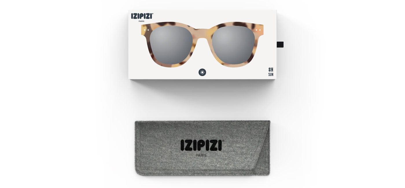 IZIPIZI #N Sunglasses - Light Tortoise / Grey