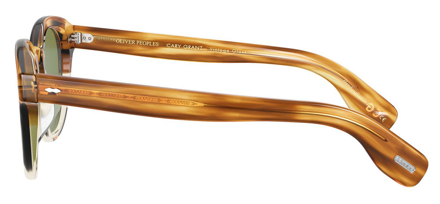Oliver Peoples OV5413SU Cary Grant Sunglasses - Honey VSB / Green C