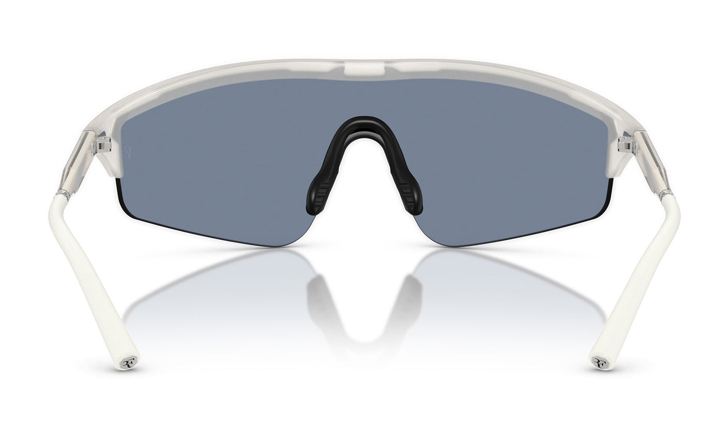 Oliver Peoples OV5560S R-7 Sunglasses- Warm White / Marine Flash Mirror