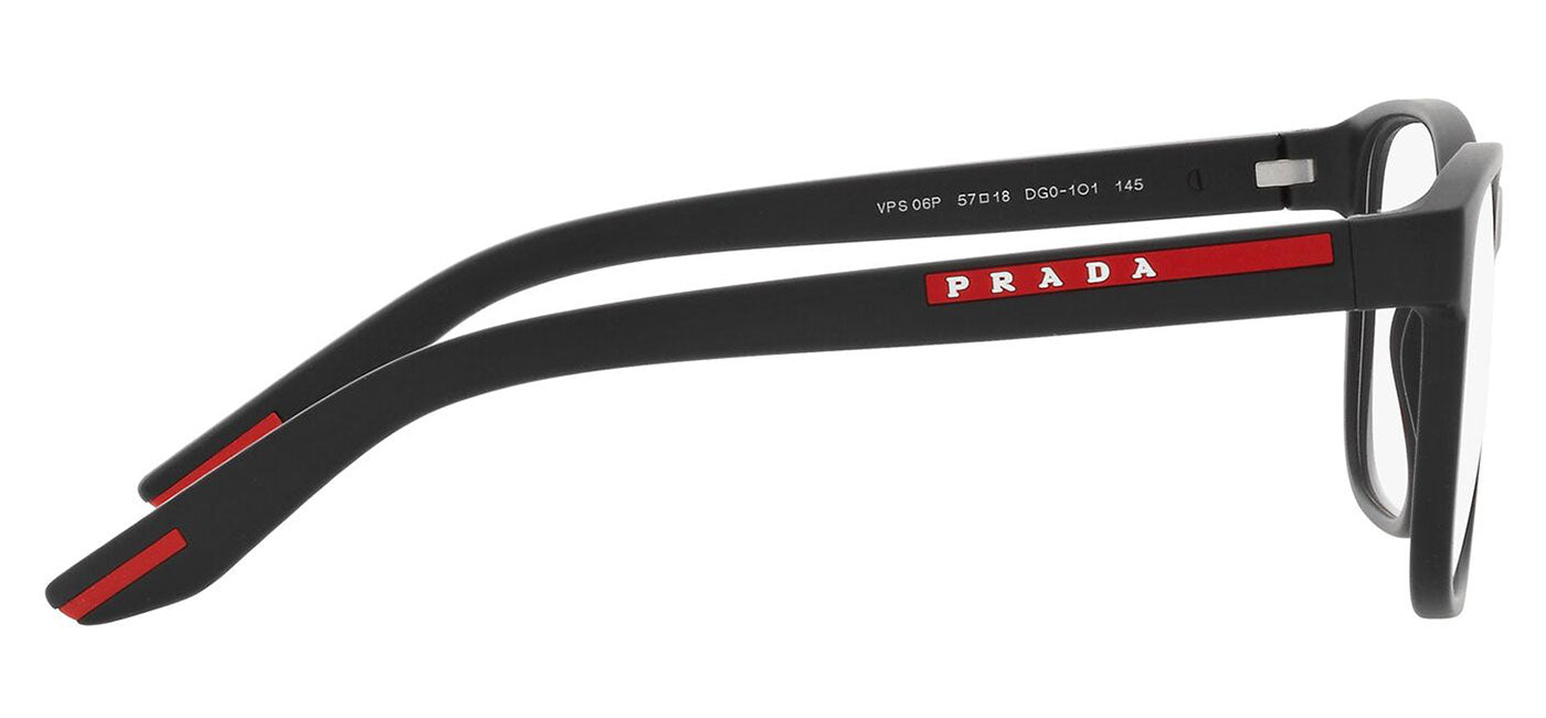 Prada Linea Rossa PS 06PV Glasses - Black Rubber