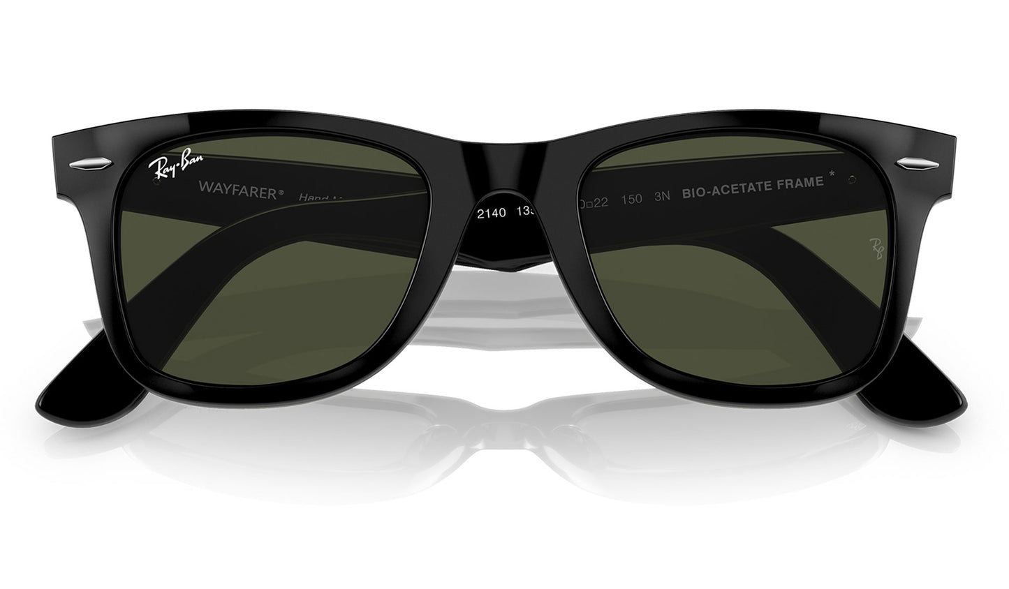 Ray-Ban RB2140 Original Wayfarer Sunglasses - Black / Green