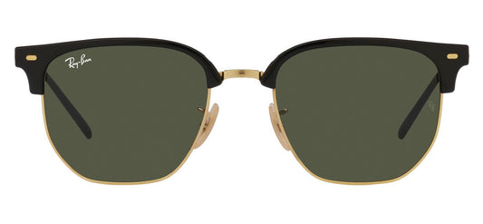 Ray-Ban RB4416 New Clubmaster Sunglasses - Black On Arista / Green