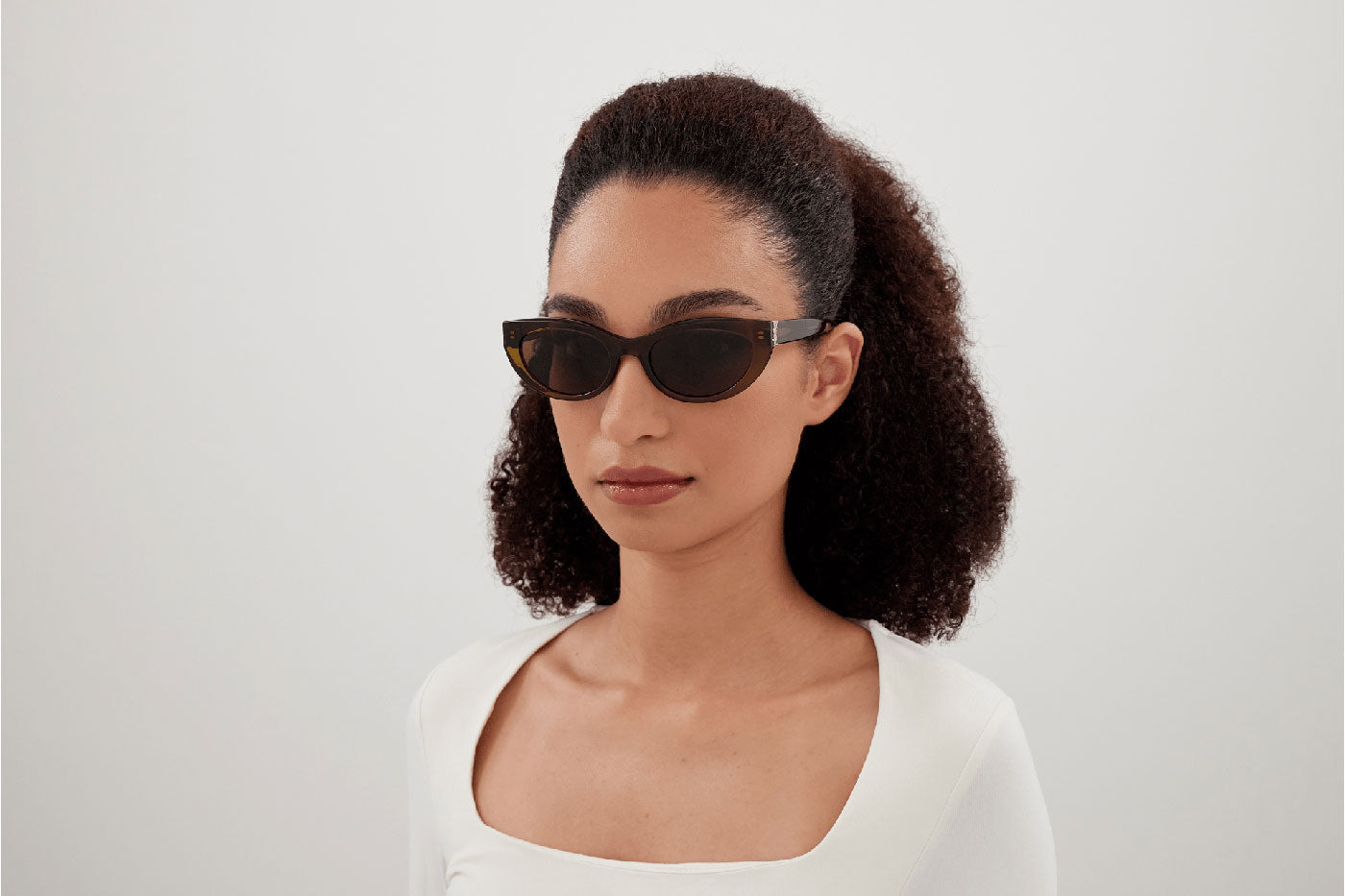 Saint Laurent SL M115 Sunglasses - Brown / Brown