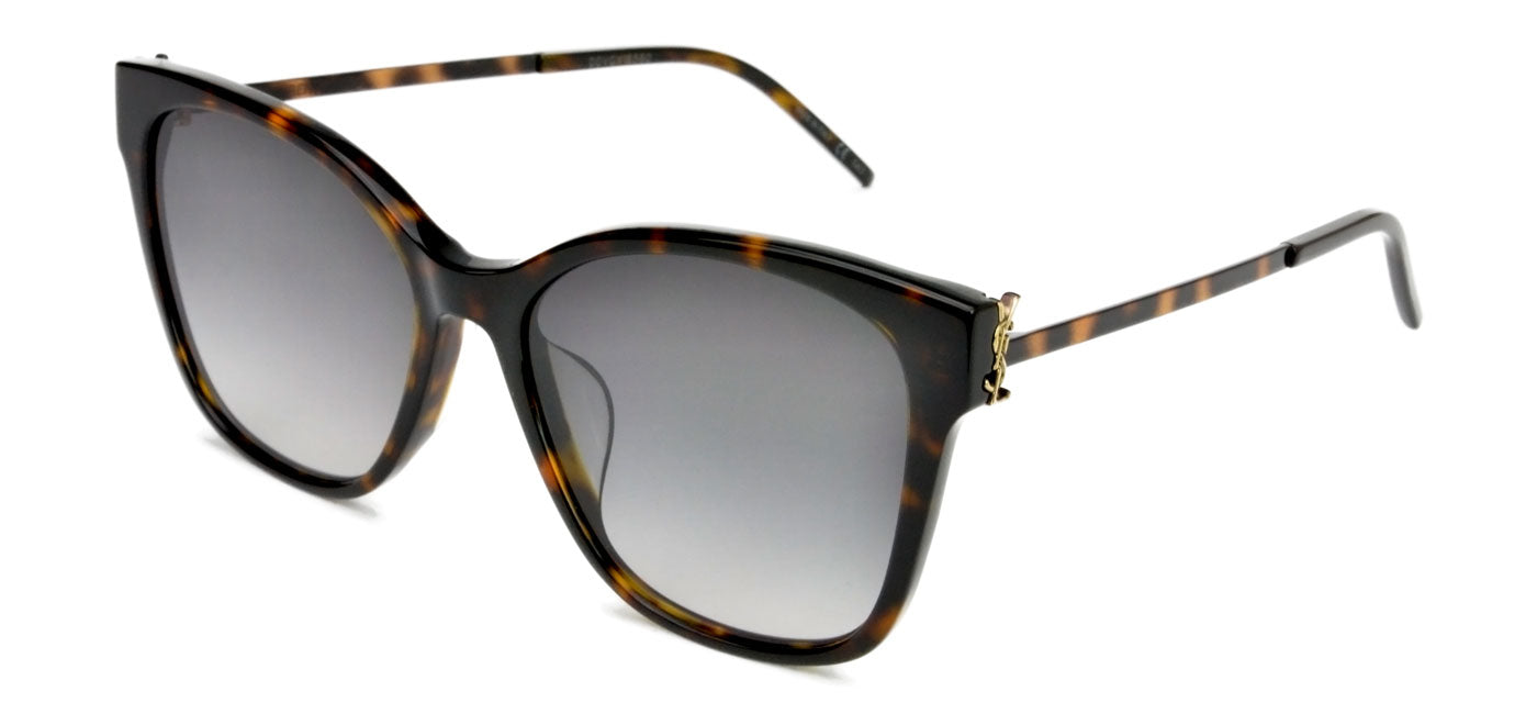 Saint Laurent SL M48S/K Sunglasses - Havana & Gold / Grey Gradient