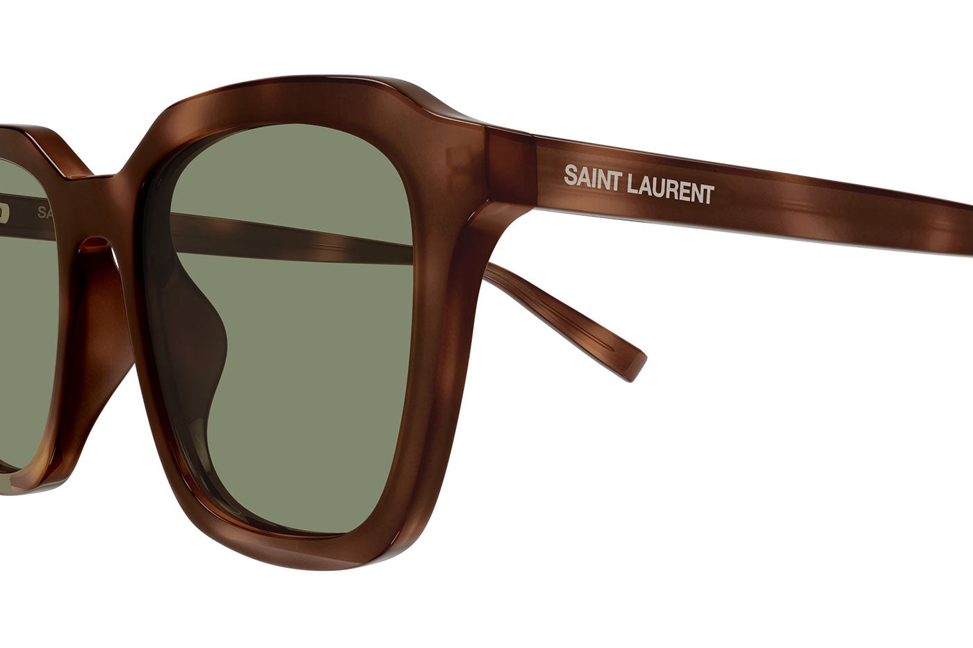 Saint Laurent SL 457 Sunglasses - Havana / Green