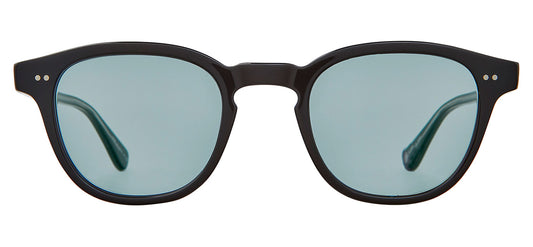 Garrett Leight Evan Sunglasses - Black / Semi-Flat Pure Blue