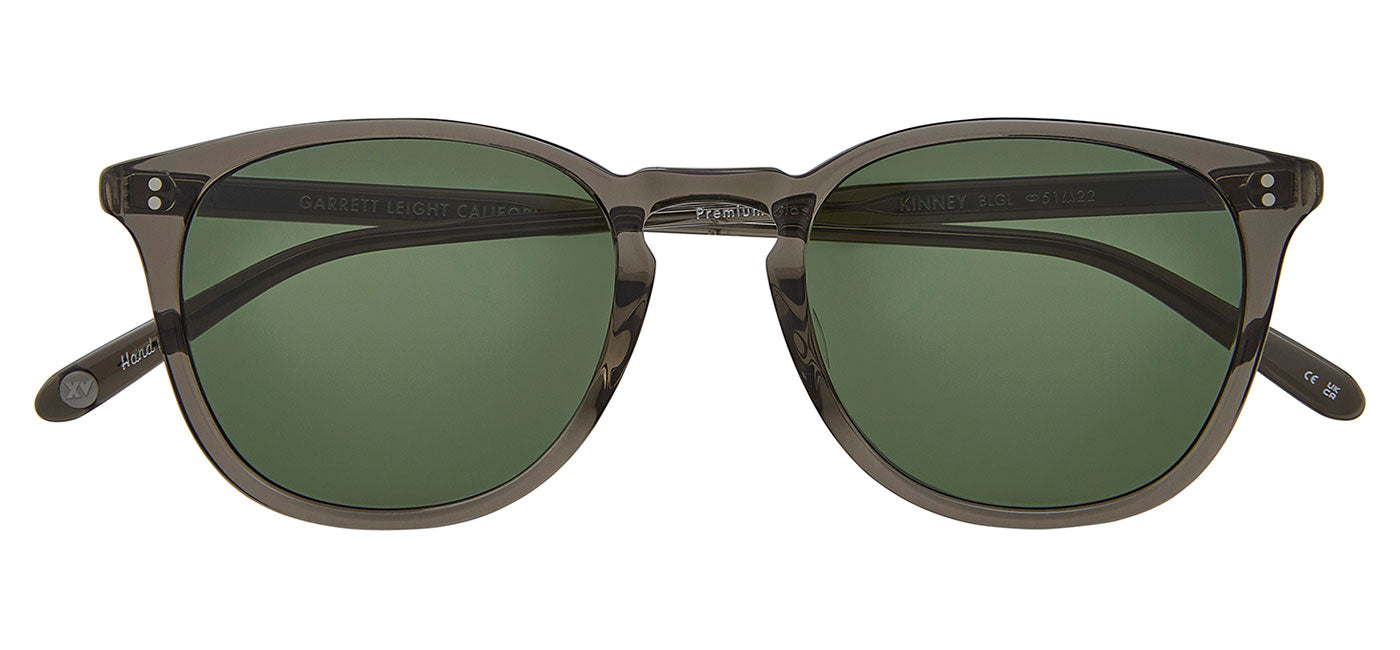 Garrett Leight Kinney Sunglasses - Black Glass / Semi-Flat Pure G15