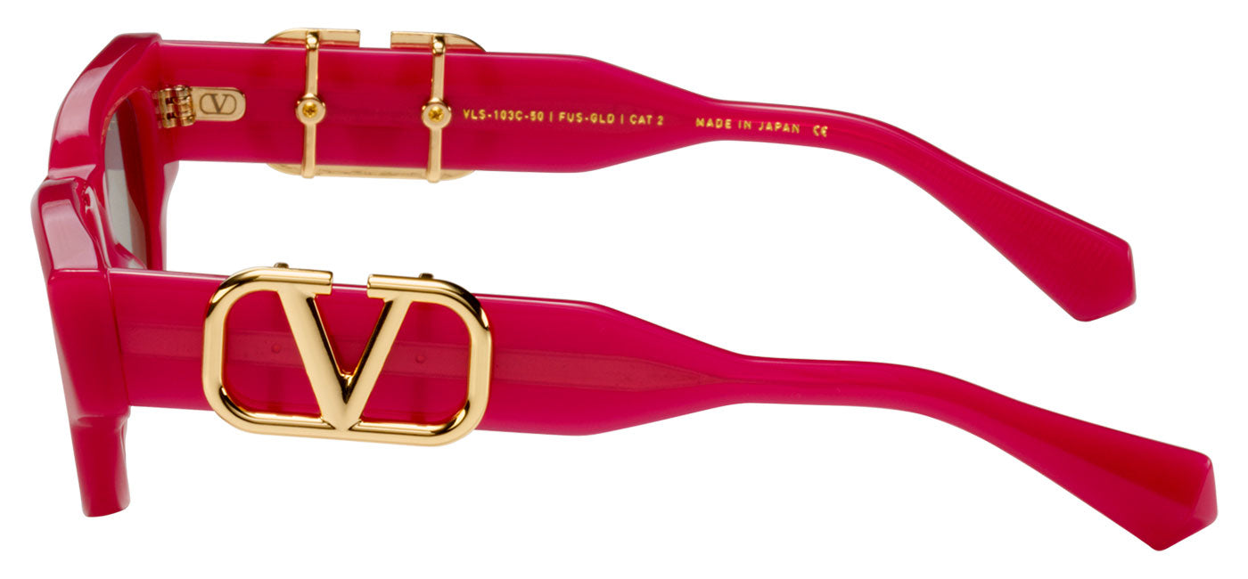 Valentino V-DUE Sunglasses - Fuchsia / Silver