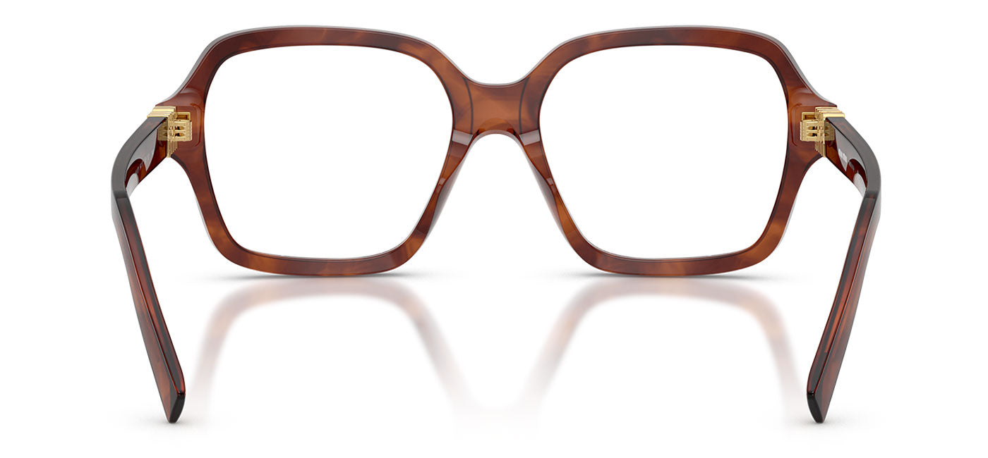 Miu Miu MU 03YV Glasses - Striped Tobacco