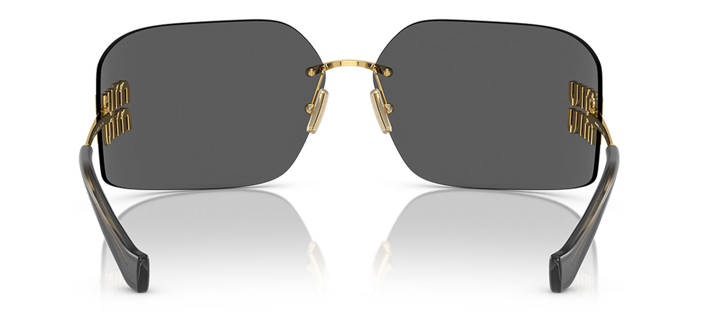 Miu Miu MU 54YS Sunglasses - Gold / Dark Grey