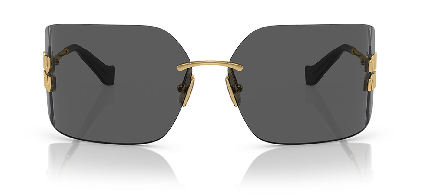 Miu Miu MU 54YS Sunglasses - Gold / Dark Grey