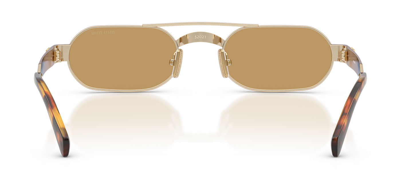 Miu Miu MU B52S Sunglasses - Ancient Gold / Brown