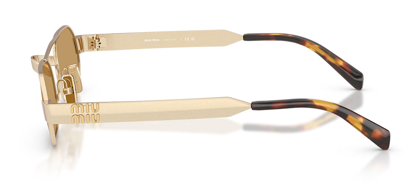 Miu Miu MU B52S Sunglasses - Ancient Gold / Brown