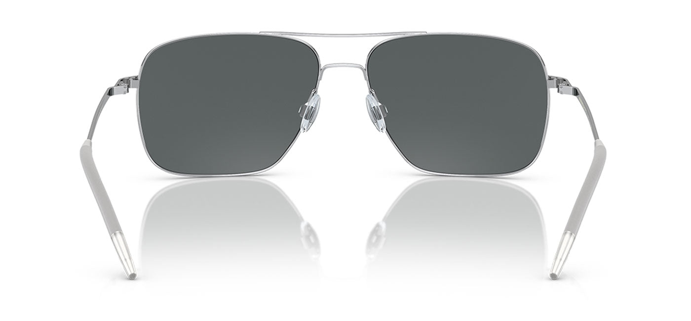 Oliver Peoples OV1150S Clifton Sunglasses - Silver / Dark Grey Polarised