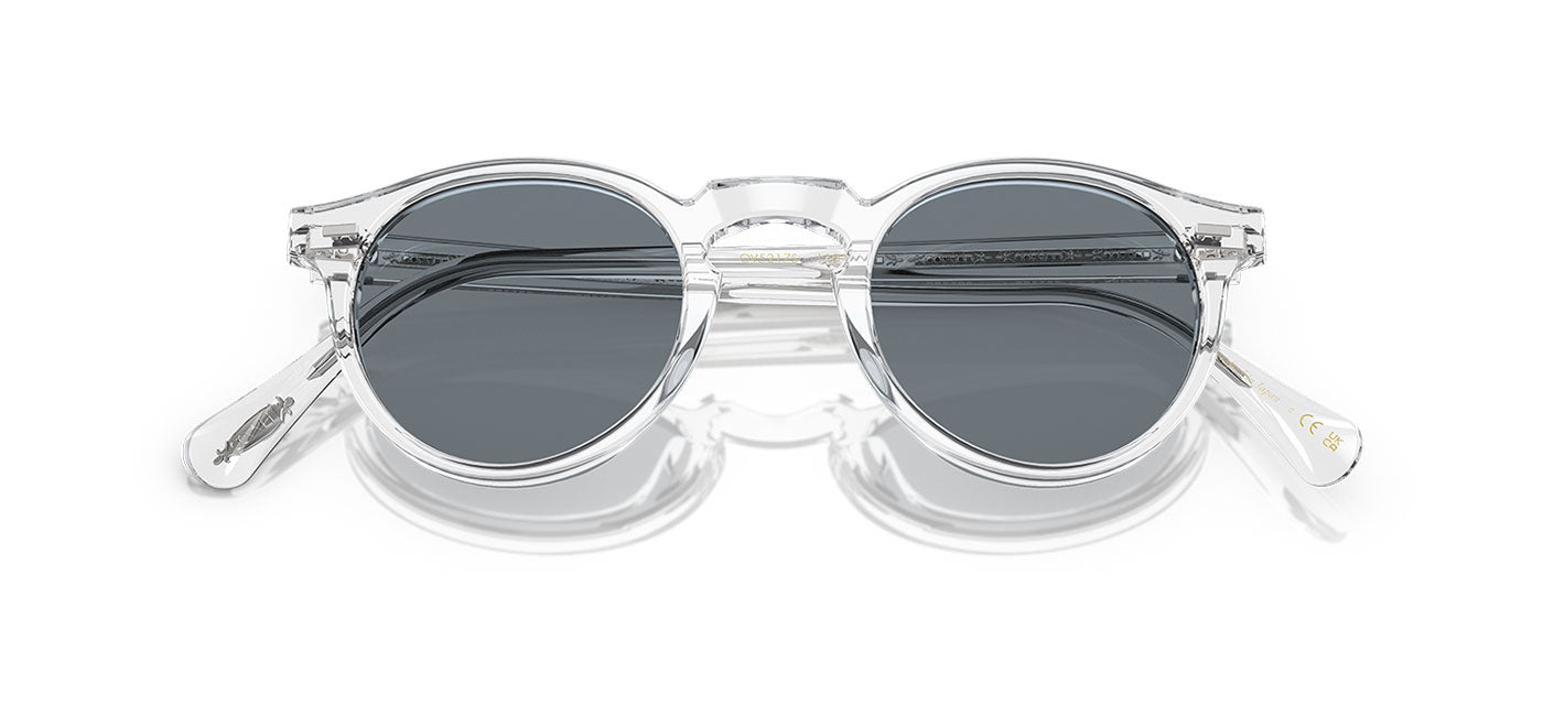 Oliver Peoples OV5217S Gregory Peck Sunglasses - Crystal / Blue Photochromic