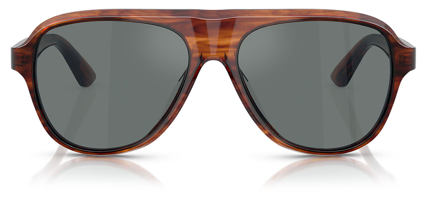 Oliver Peoples OV5581SU Paul Newman Sunglasses - Dark Amber Smoke / Regal Blue