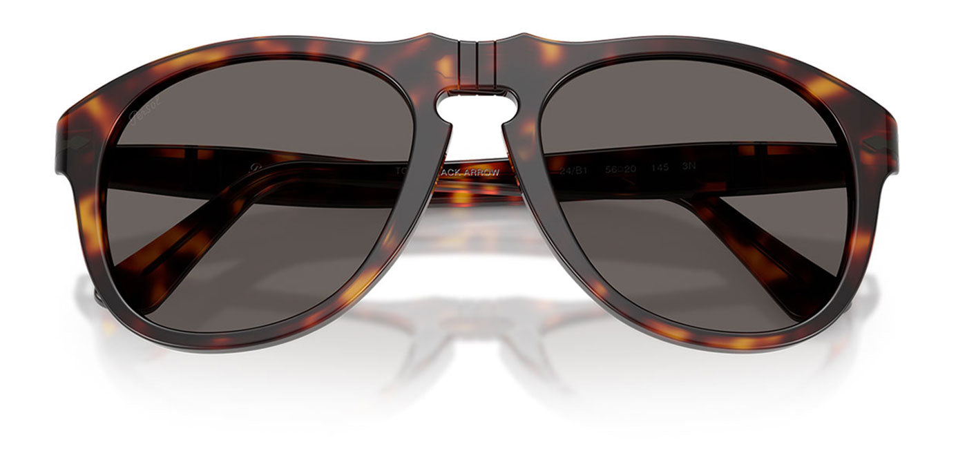 Persol PO0649NE Sunglasses - Havana / Dark Grey